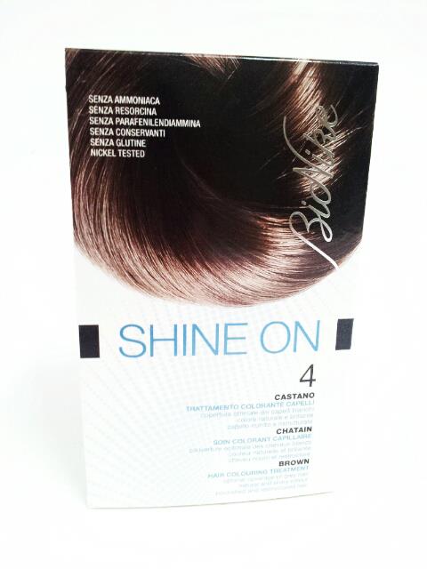 BIONIKE SHINE ON TRATTAMENTO COLORANTE PER CAPELLI - CASTANO 4