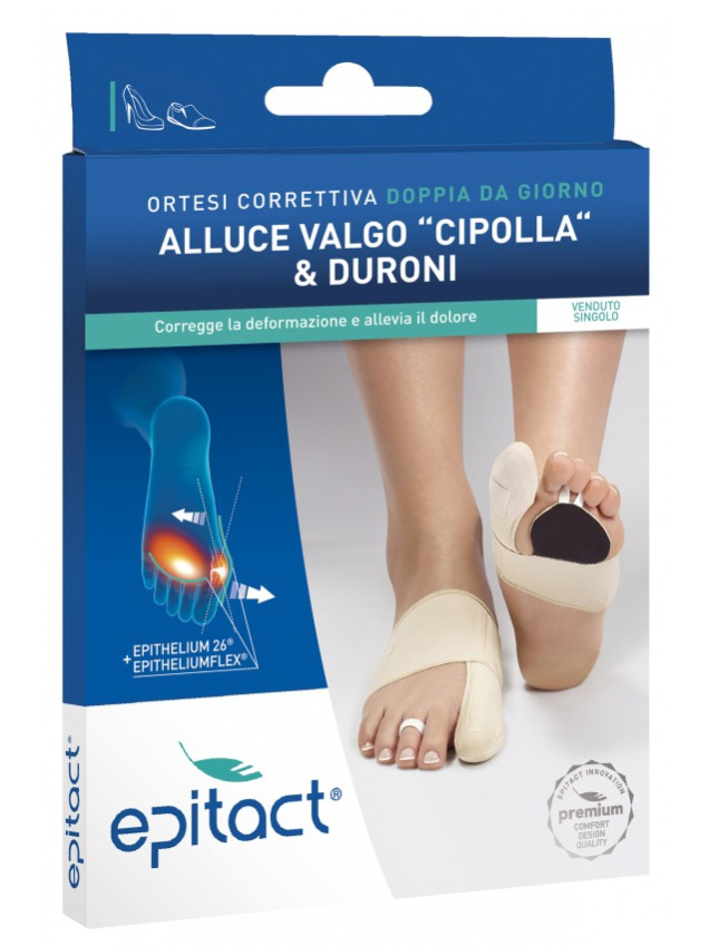 EPITACT ORTESI CORRETTIVA DOPPIA PROTEZIONE - ALLUCE VALGO E DOLORI PLANTARI - PIEDE DESTRO - TAGLIA M