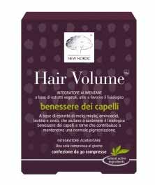 HAIR VOLUME INTEGRATORE ALIMENTARE PER IL BENESSERE DEI CAPELLI - 30 COMPRESSE - New Nordic