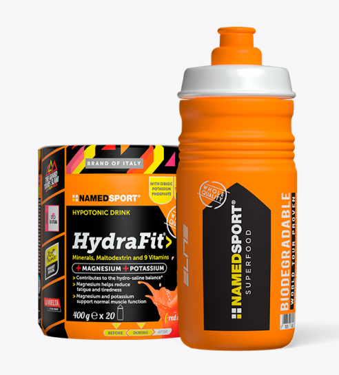 NAMED SPORT HYDRAFIT IPOTONIC DRINK 400g + Borraccia omaggio
