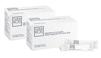 NUTRAKOS INTEGRATORE DI AMINOACIDI 30 stick da bere 2 CONFEZIONI in OFFERTA