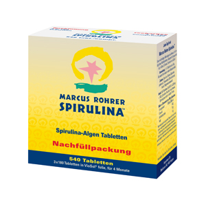 SPIRULINA MARCUS ROHRER INTEGRATORE ALIMENTARE ENERGETICO - 540 COMPRESSE   RICARICA