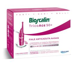 BIOSCALIN TRICOAGE DONNA 50+ ANTICADUTA ANTIETA’ 10 FIALE