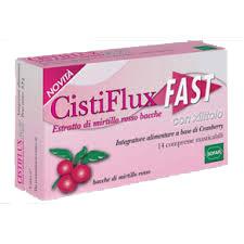 CISTIFLUX FAST INTEGRATORE MIRTILLO ROSSO 14 COMPRESSE MASTICABILI