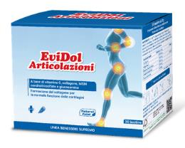 EVIDOL ARTICOLAZIONI INTEGRATORE ALIMENTARE COLLAGENE GLUCOSAMINA 30 BUSTINE