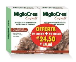 MIGLIOCRES CAPELLI - INTEGRATORE ALIMENTARE DI ZINCO E SELENIO 120 CAPSULE