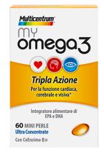 MULTICENTRUM MY OMEGA3 INTEGRATORE ALIMENTARE DI OMEGA 3 60 MINI PERLE
