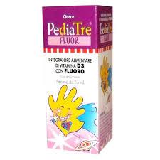 PEDIATRE FLUOR GOCCE INTEGRATORE ALIMENTARE DI VITAMINA D3 E FLUORO - 7 ML