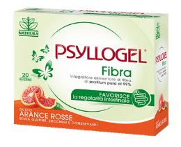 PSYLLOGEL FIBRA INTEGRATORE ALIMENTARE PER REGOLARITA’ INTESTINALE GUSTO ARANCE ROSSE 20 BUSTE