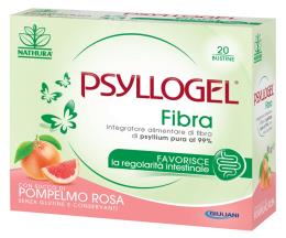 PSYLLOGEL FIBRA INTEGRATORE ALIMENTARE PER REGOLARITA’ INTESTINALE GUSTO POMPELMO ROSA 20 BUSTE