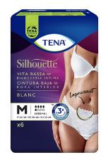 TENA SILHOUETTE NORMAL BLANC MUTANDINE ASSORBENTI  TAGLIA M 6 PEZZI
