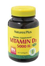 VITAMINA D3 5000 NATURES PLUS 60 CAPSULE